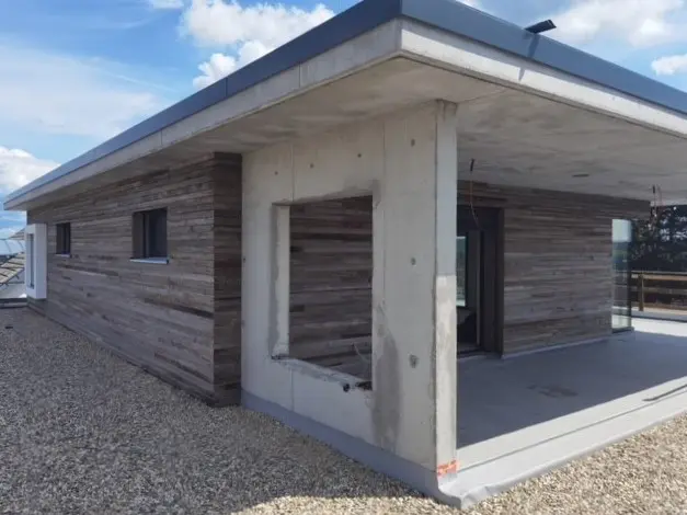 Fassadengestaltung Baustelle