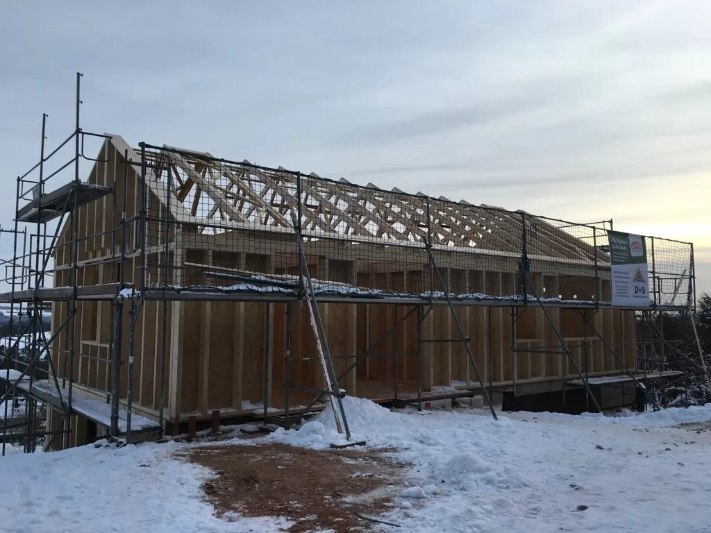 Holzrahmenbau winter